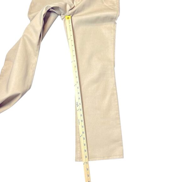 Madewell Mid-Rise Kick Out Jeans Coated Edition Size 29 Summer Dune Sand Stretch - Picture 6 of 8